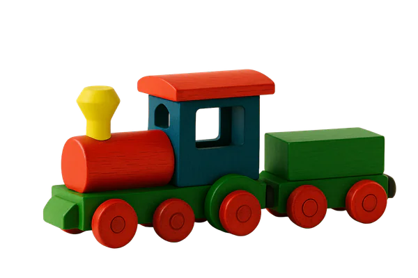 Colorful toy train