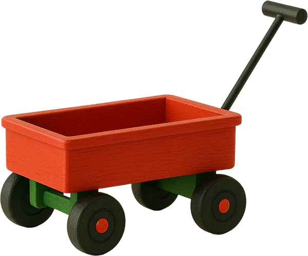 Red wagon toy